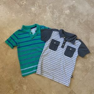 (2) boys polo shirts